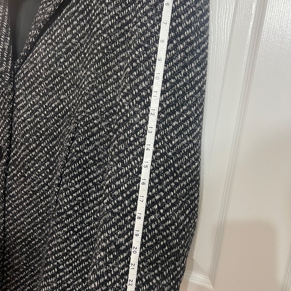 Peabody House Wool Blend Herringbone Coat Jacket Black Gray size 11/12 - Picture 9 of 9